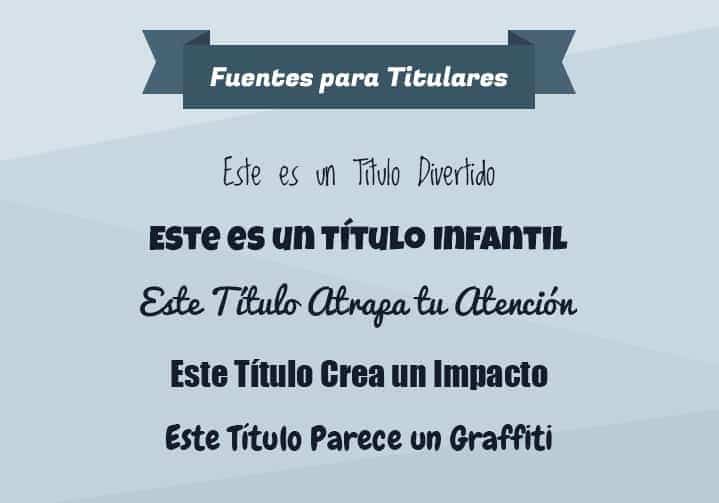 diferentes fuentes para infografías