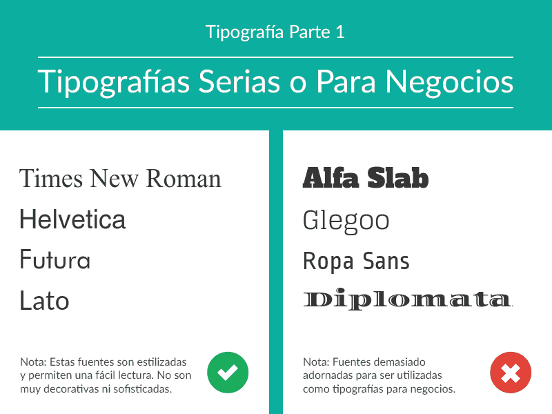 tipografías serias, tipografía para negocios, tipografía en infografía