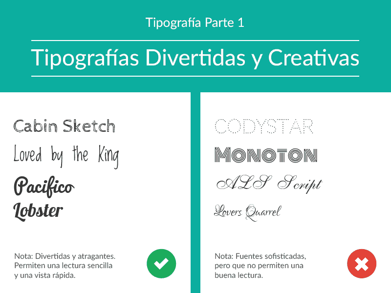 tipografía divertida, tipografía creativa, tipos de letra