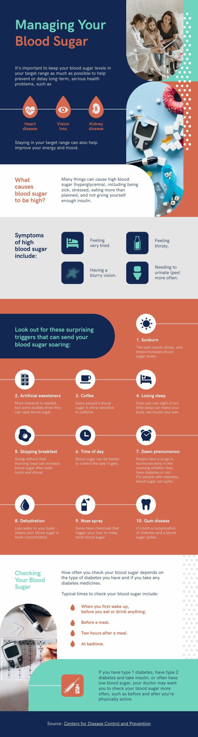 blood sugar infographic template