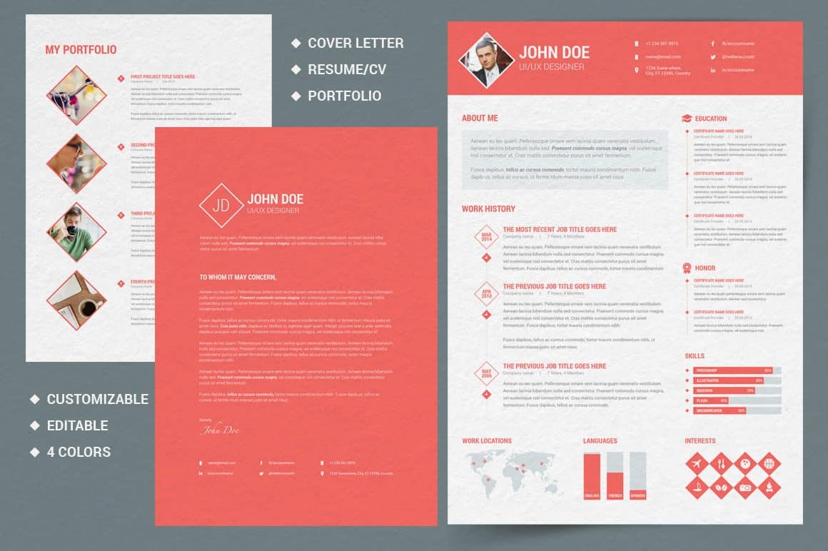 diamond strawberry resume, portfolio example