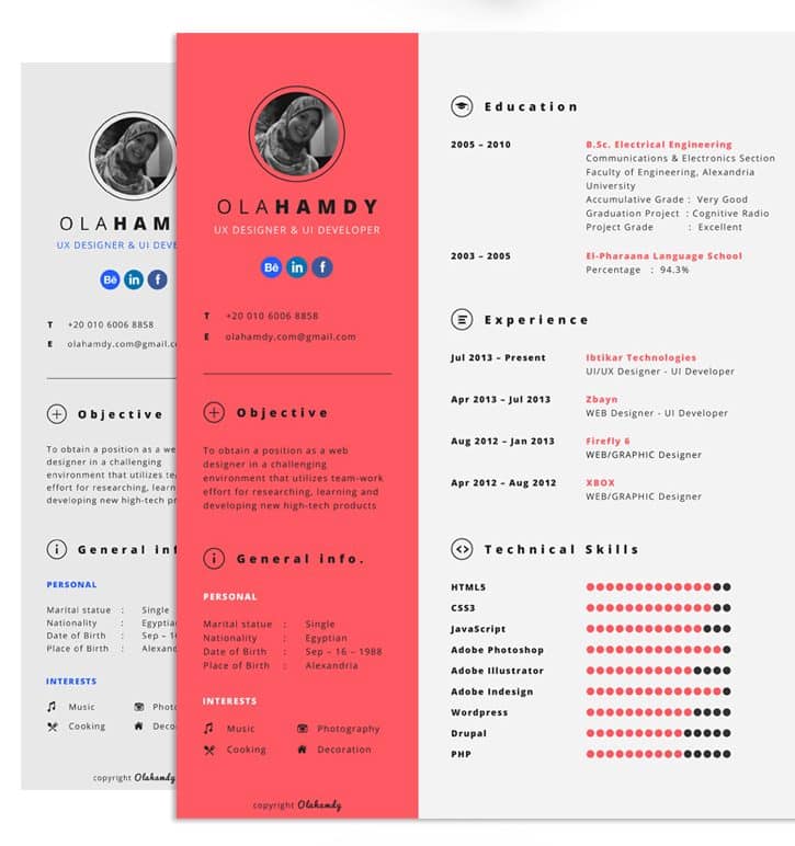 neat interactive resume