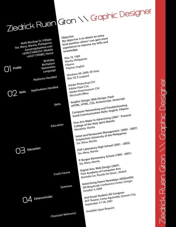 resume examples