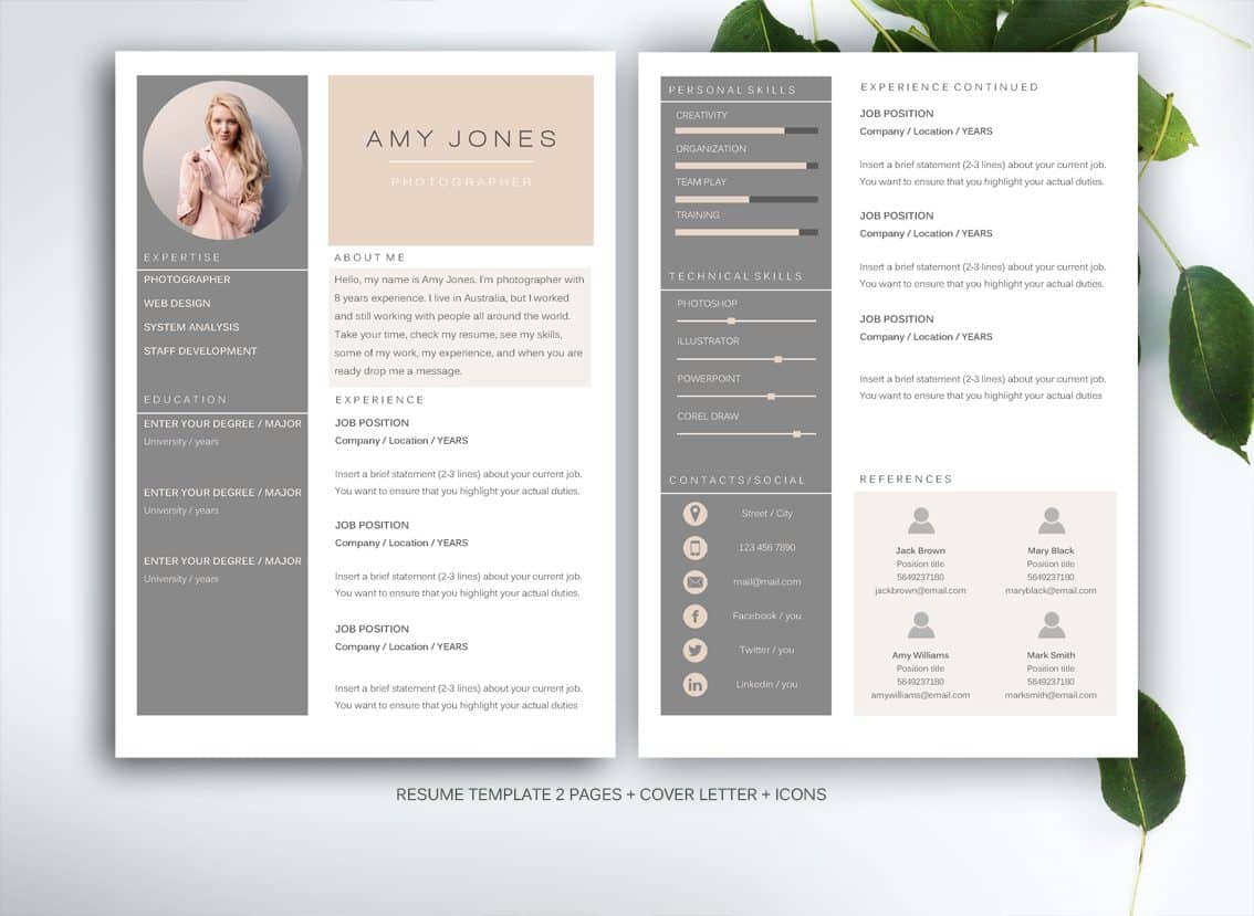 business resume template