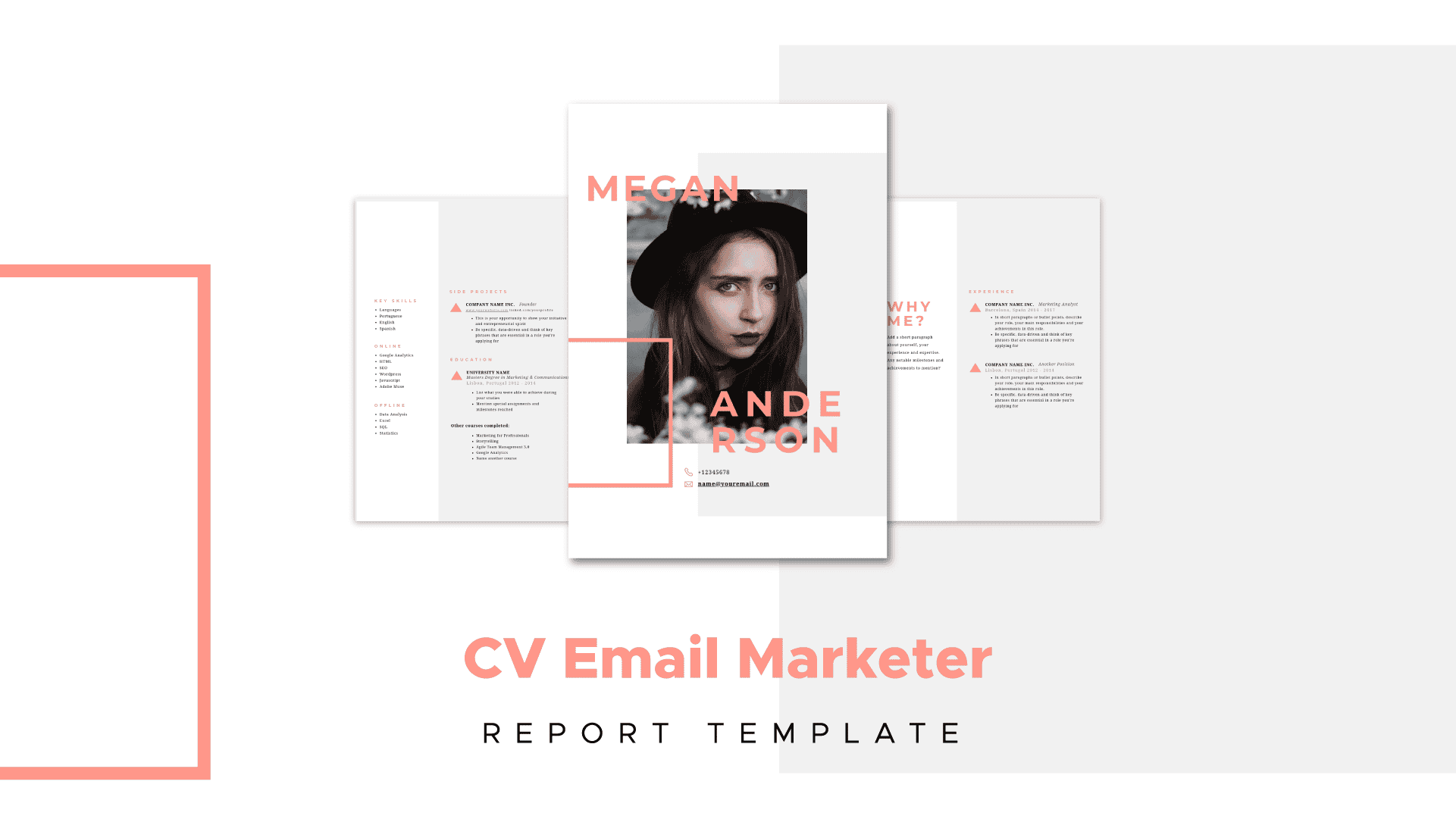 email marketer resume template