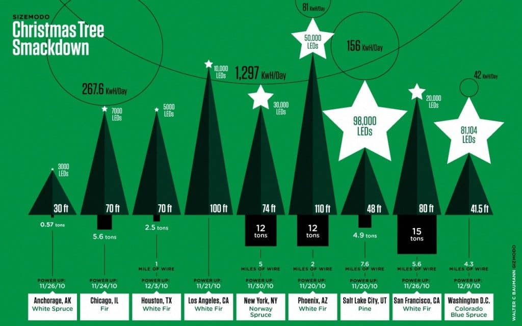 christmas tree infographic