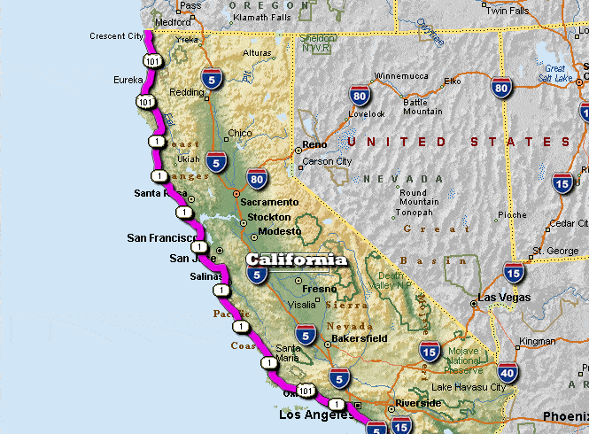 highway 1 map