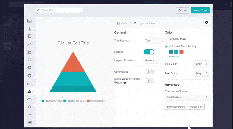 how to create charts 