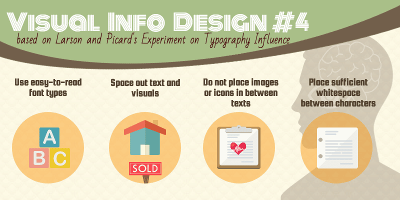 visual design tips based on larson and picard's visual perception experiment on typography influence on visual cortex