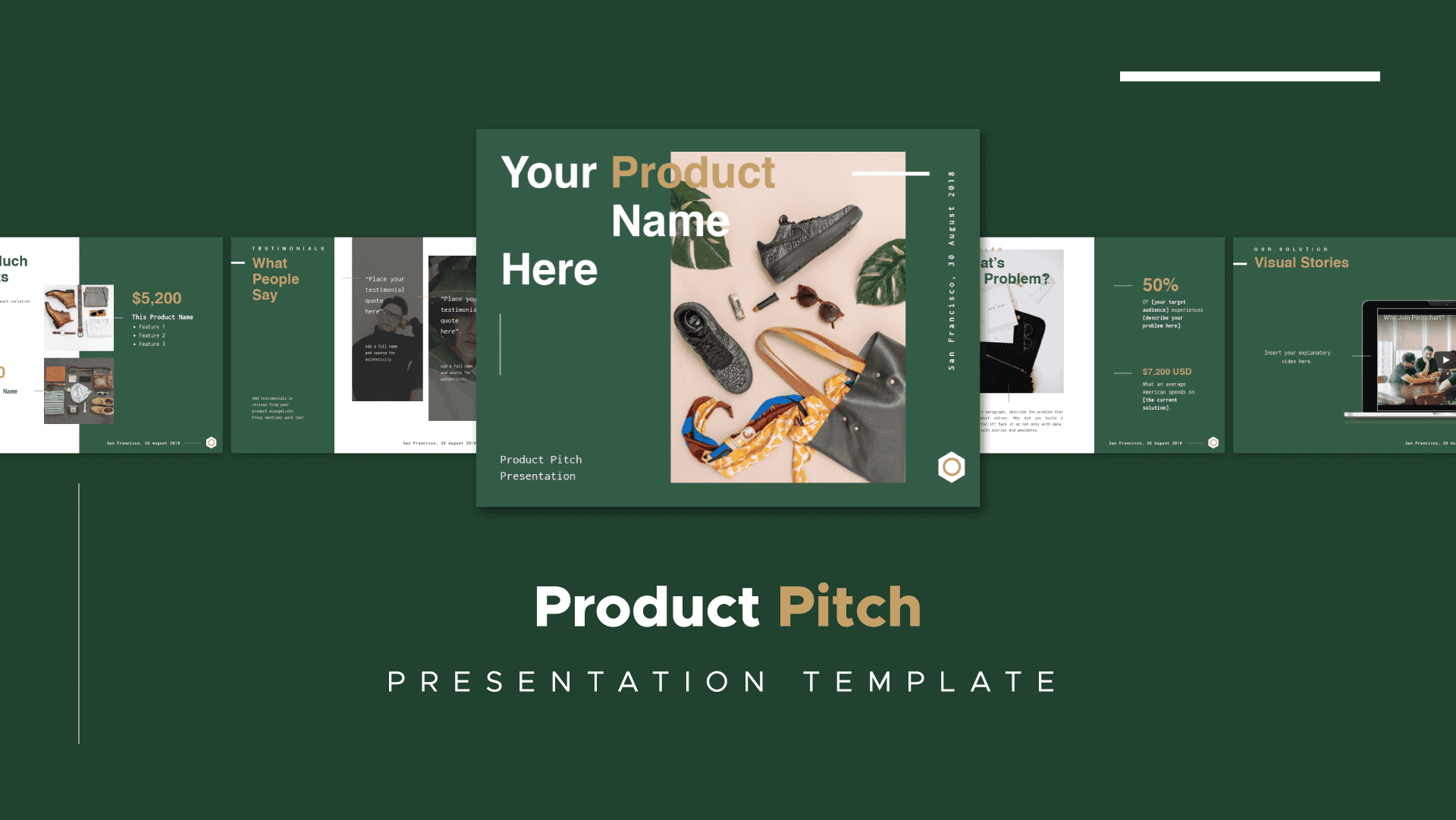 modelo de pitch deck de produto 