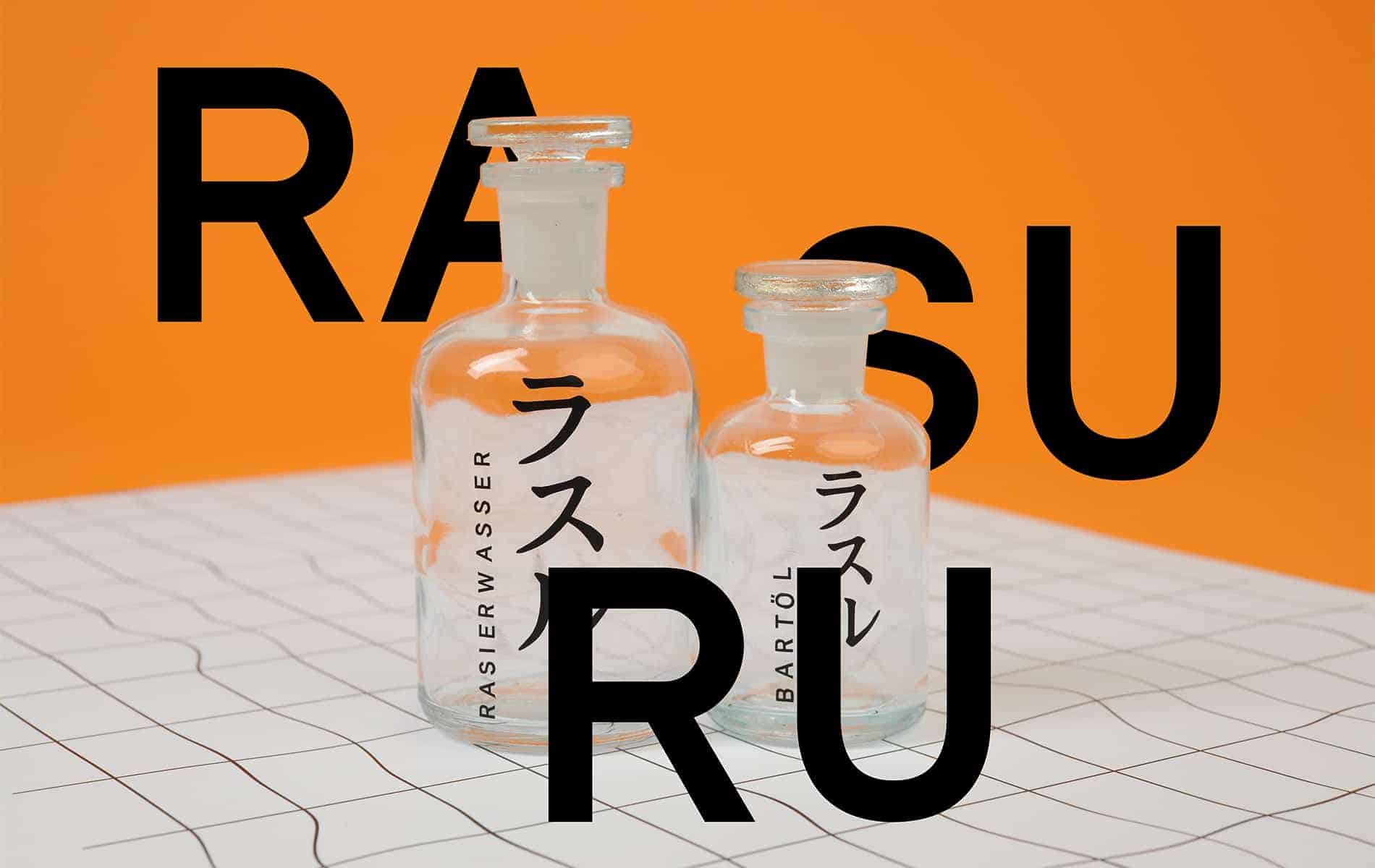 exemplo de combinação de cores laranja e branco para novo logotipo rasaru