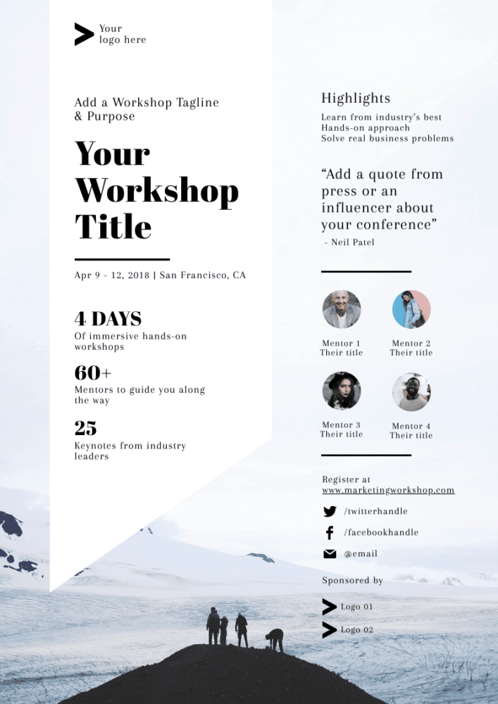 workshop poster template