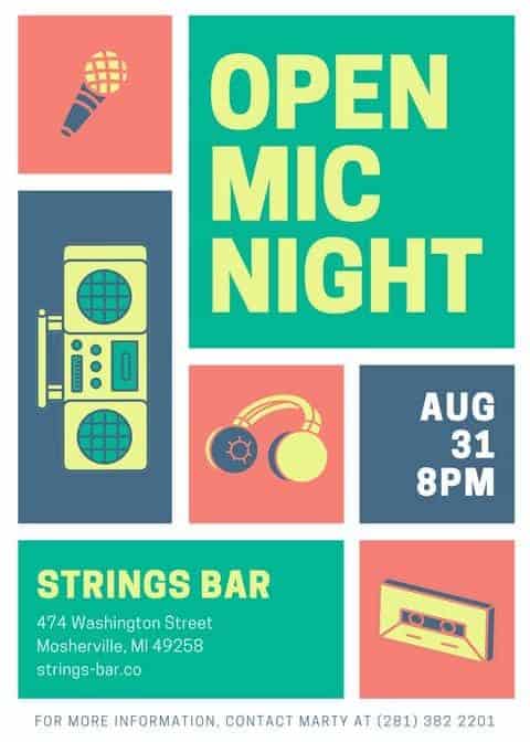 open mic poster