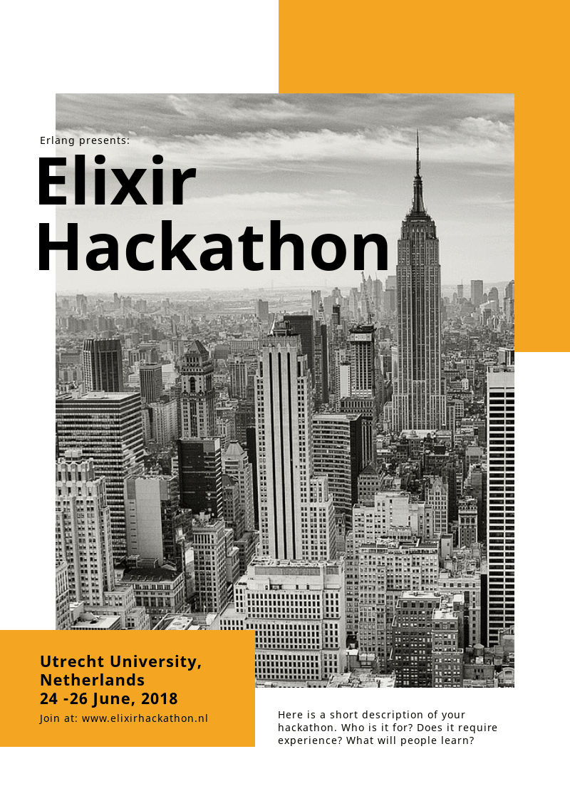 hackathon flyer template