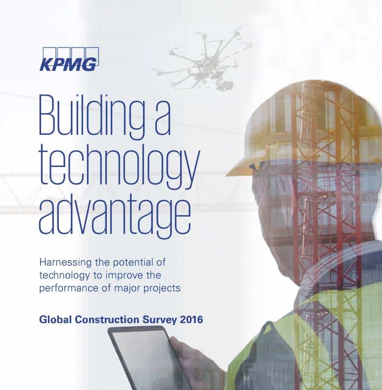 Contoh presentasi laporan Global Construction Survey 2016 oleh konsultan KPMG dari piktochart