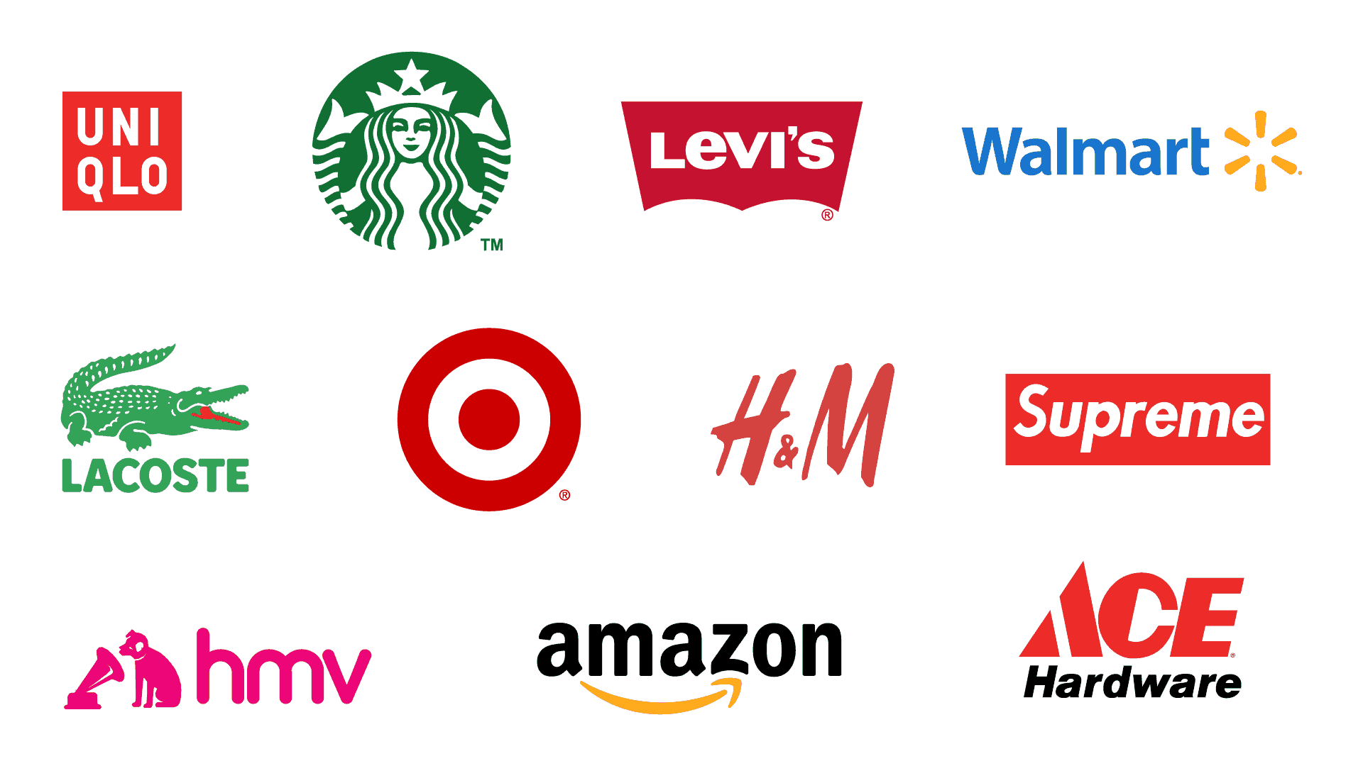 popular retail logos