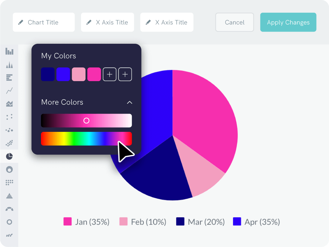 Farben in Ihrem Kreisdiagramm ändern