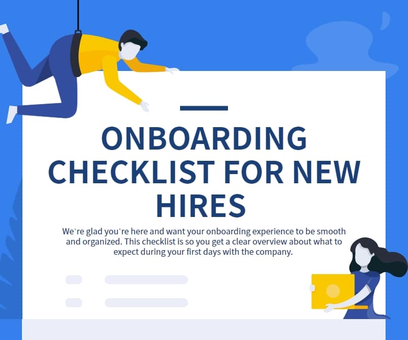 infographic onboarding checklist