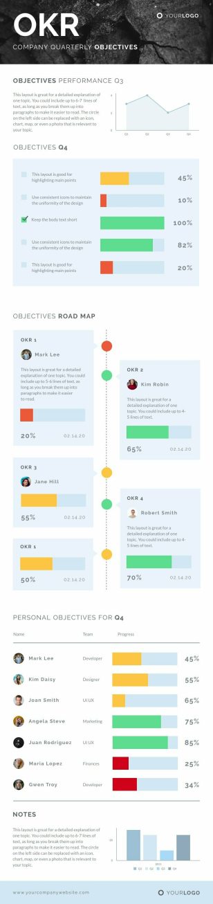 OKR Infographics Template