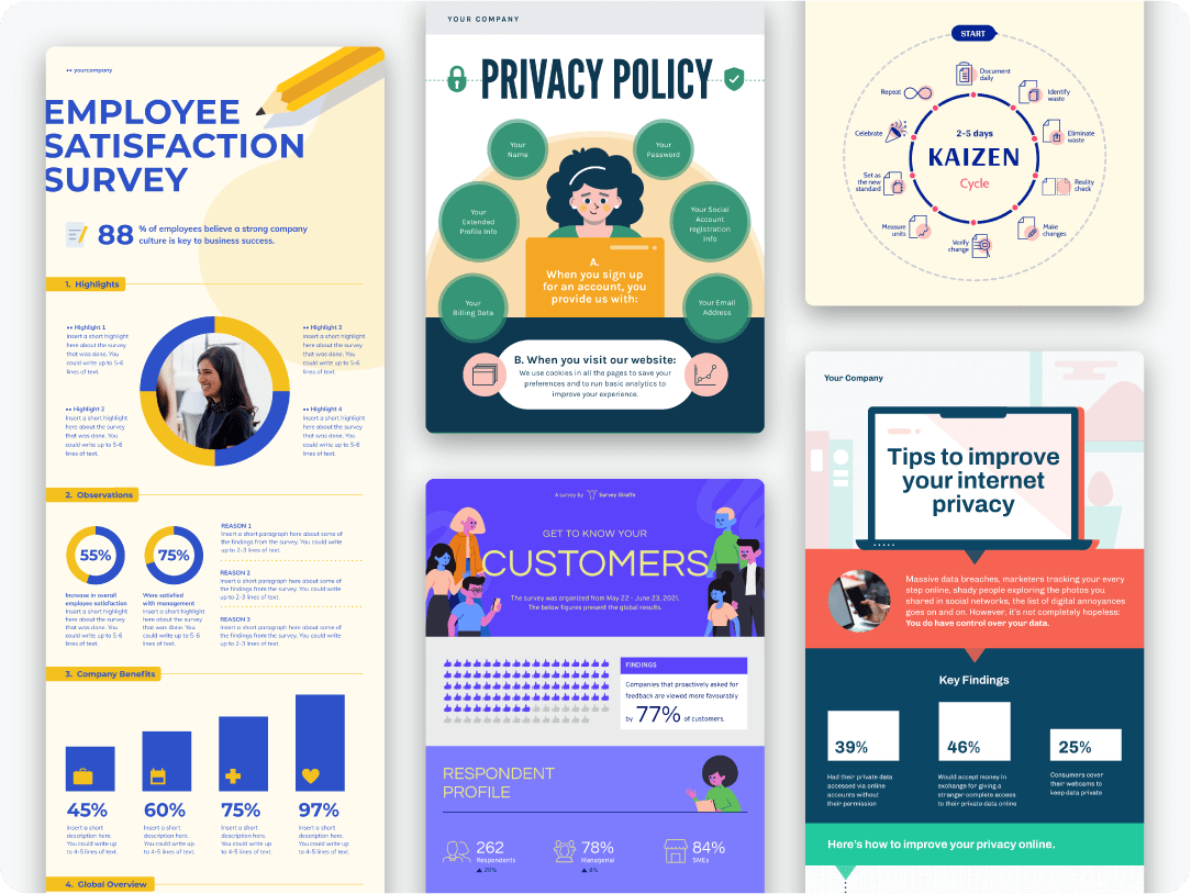 modèles d'infographies gratuits