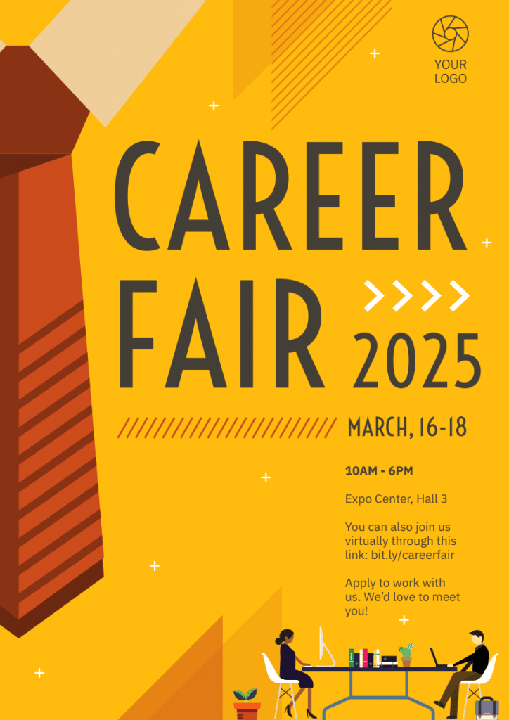 career fair advertising template