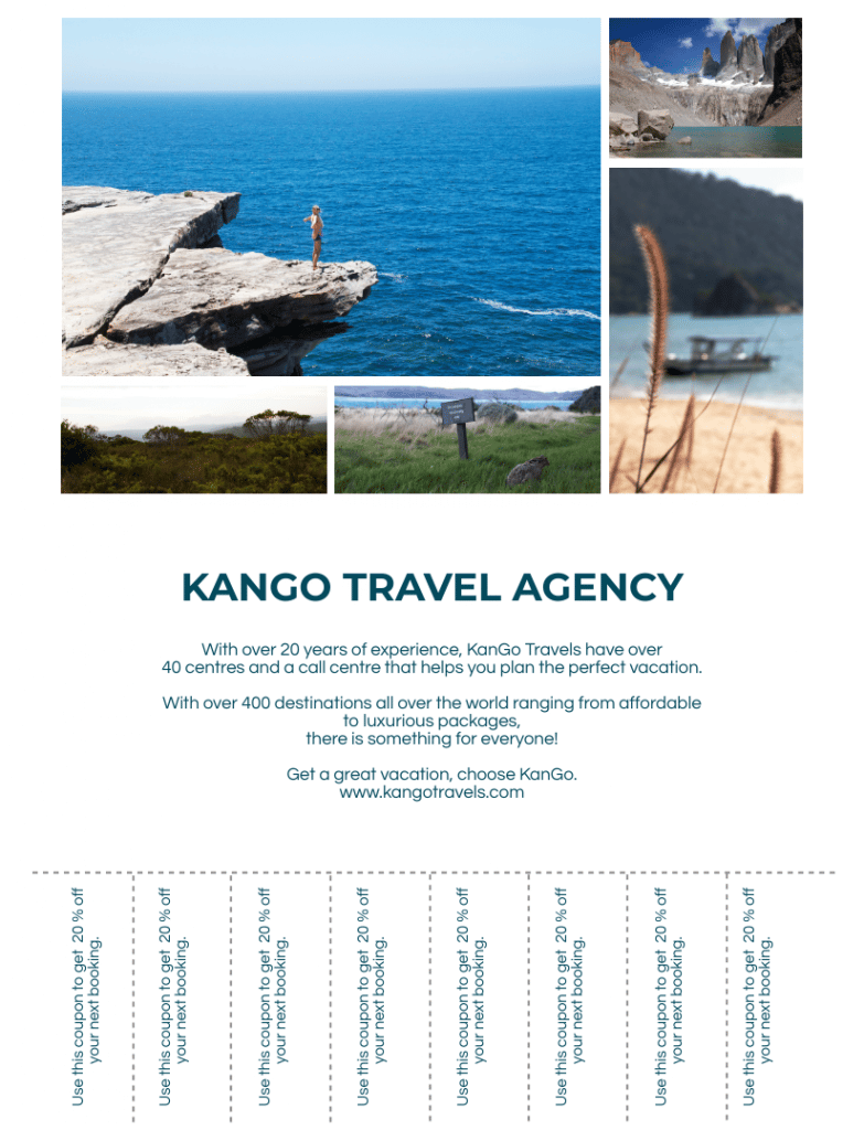 travel agency flyer template