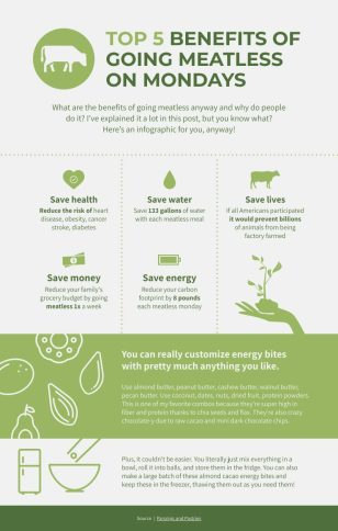 Meatless Mondays Informational Infographic Template