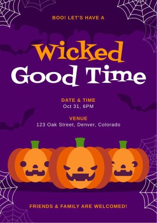 Wicked Halloween Invitation