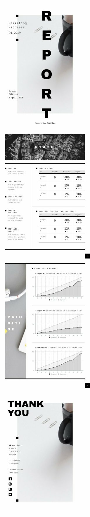 Marketing Progress Report Template