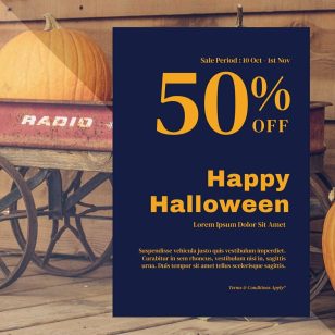 Halloween Discount Poster