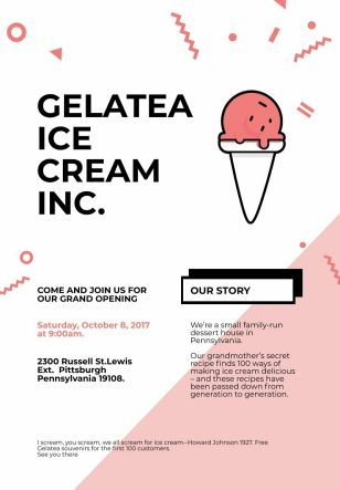 Gelatea Flyer Template