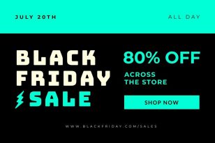 Black Friday Promo LinkedIn Post Social Media Template