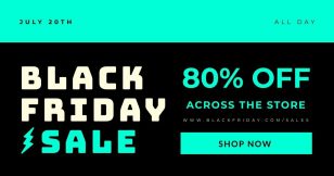 Black Friday Promo Facebook Post Social Media Template