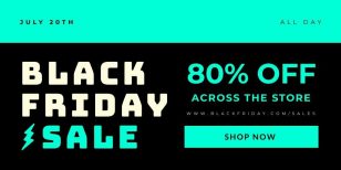 Black Friday Promo Twitter Post Social Media Template