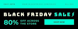 Black Friday Promo Facebook Cover Social Media Template