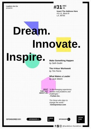 Leadership Conference Creative Poster Template