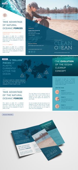 Environmental Tri Fold Brochure Template