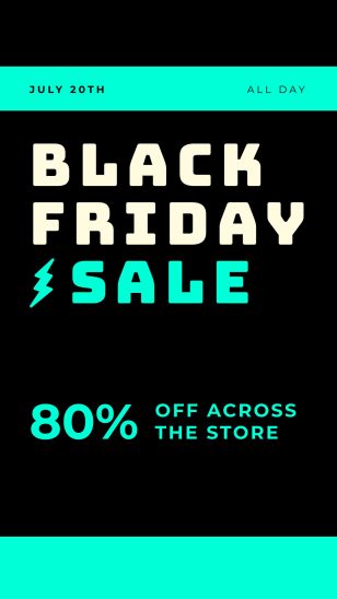 Black Friday Promo Instagram Story Social Media Template