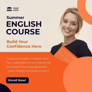 Course Enrolment Instagram Post Social Media Template