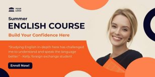 Course Enrolment Twitter Post Social Media Template