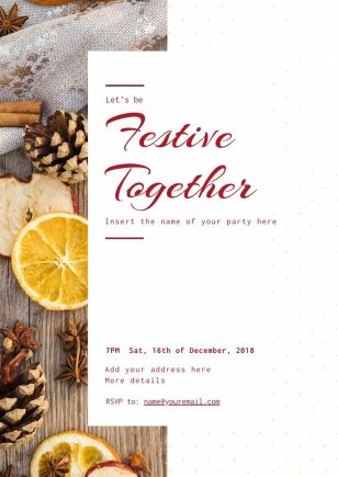 Holiday Party Invitation Template