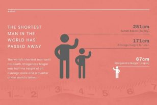 Shortest Man Record News Visualization Template