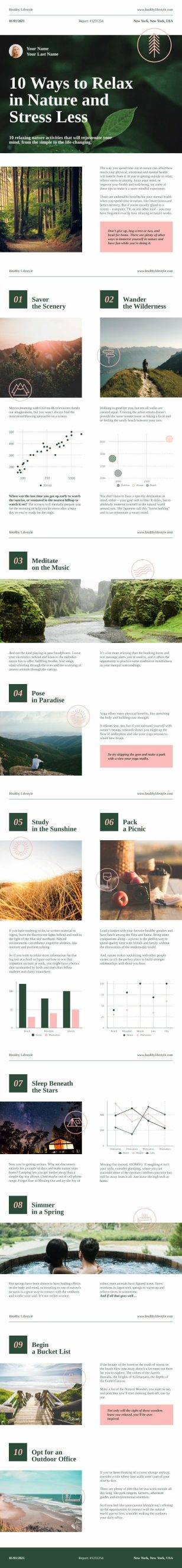 Relax in Nature Reports Template