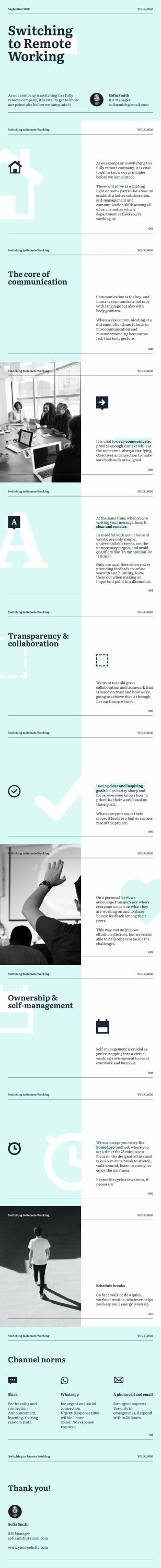 Switching to Remote Working Presentations Template