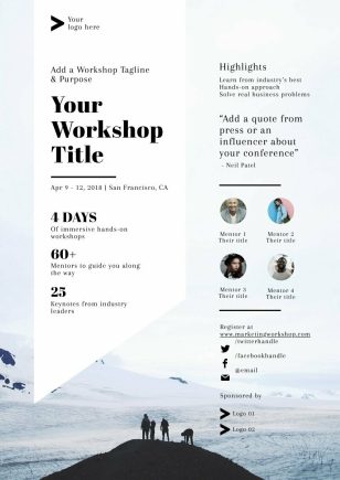 Marketing Workshop Posters Template