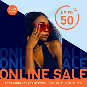 Online Sale Instagram Post  Social Media Template