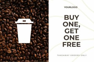 Coffee Sale LinkedIn Post Template