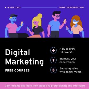 Digital Marketing Courses Instagram Post Template