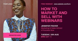 Market Webinar Facebook Post Social Media Template