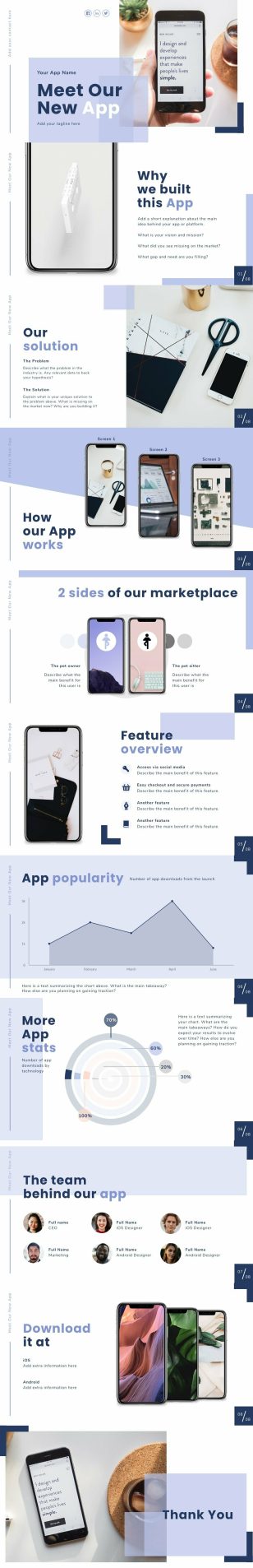 App Product Presentation Widescreen Template